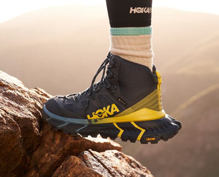 Hoka One One Mens Hiking Boots - TenNine Hike GORE-TEX - Blue - RWSN12374